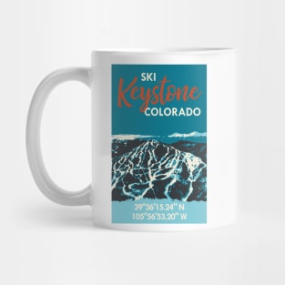Keystone Mountain Vintage Ski Poster Mug